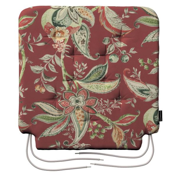 Stuhlkissen Christoph mit Bindeschnur, rot, 42 x 41 x 3,5 cm, Gardenia (142 günstig online kaufen