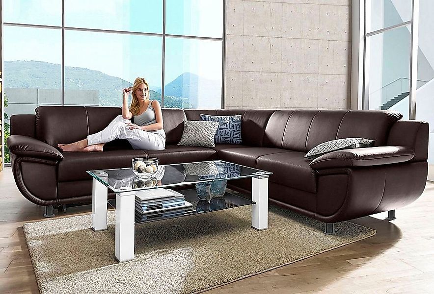 TRENDMANUFAKTUR Ecksofa Rondo wahlweise mit Schlaffunktion, günstig online kaufen