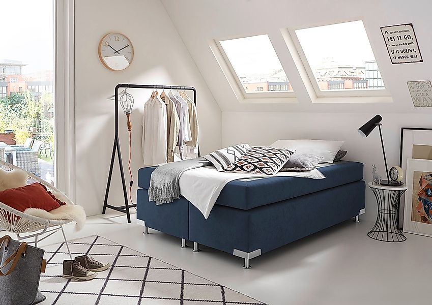 Westfalia Schlafkomfort Boxspringbett »Holland« ohne Kopfteil, frei im Raum günstig online kaufen