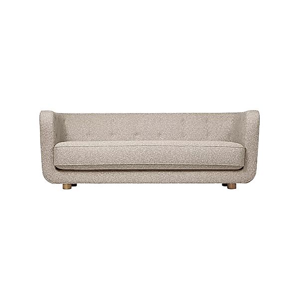 by Lassen - Vilhelm Sofa Sofa 3-Sitzer Stoff - beige/Stoff Kvadrat Zero Sah günstig online kaufen