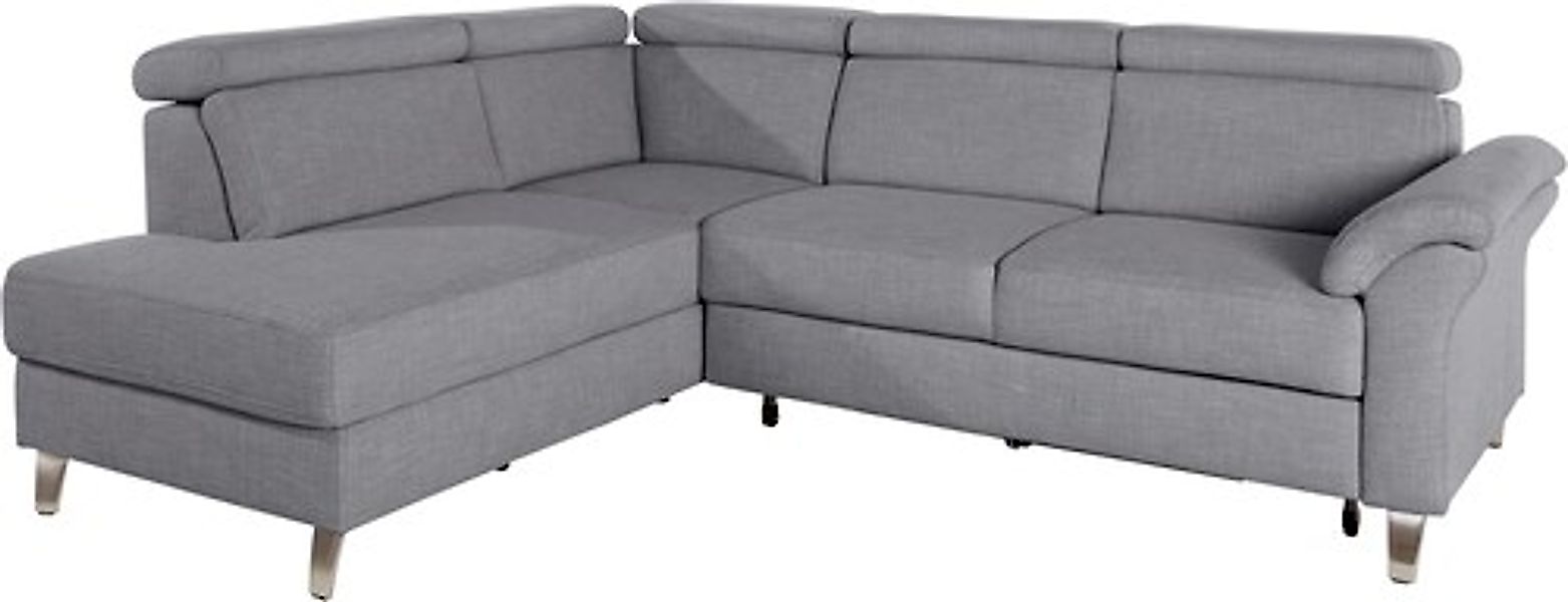 sit&more Ecksofa »Arngast L-Form« inklusive Kopfteilverstellung und Federke günstig online kaufen