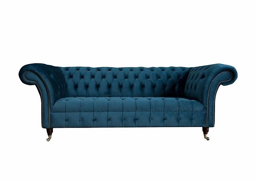 Xlmoebel Sofa großes Sofa in XXL-Größe mit 3 Sitzen in Chesterfield-Stil, 1 günstig online kaufen