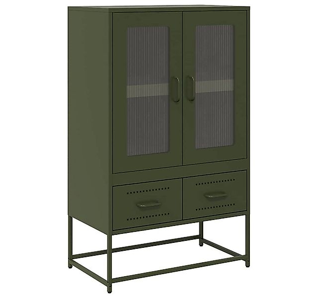 vidaXL Highboard Highboard Olivgrün 68x39x111,5 cm Stahl (1 St) günstig online kaufen