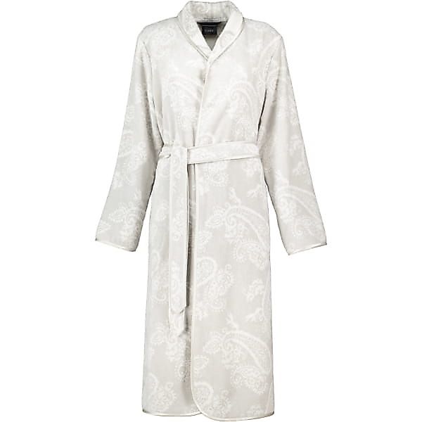 Cawö Bademäntel Damen Schalkragen Paisley 4420 - Farbe: silber - 73 - XL günstig online kaufen