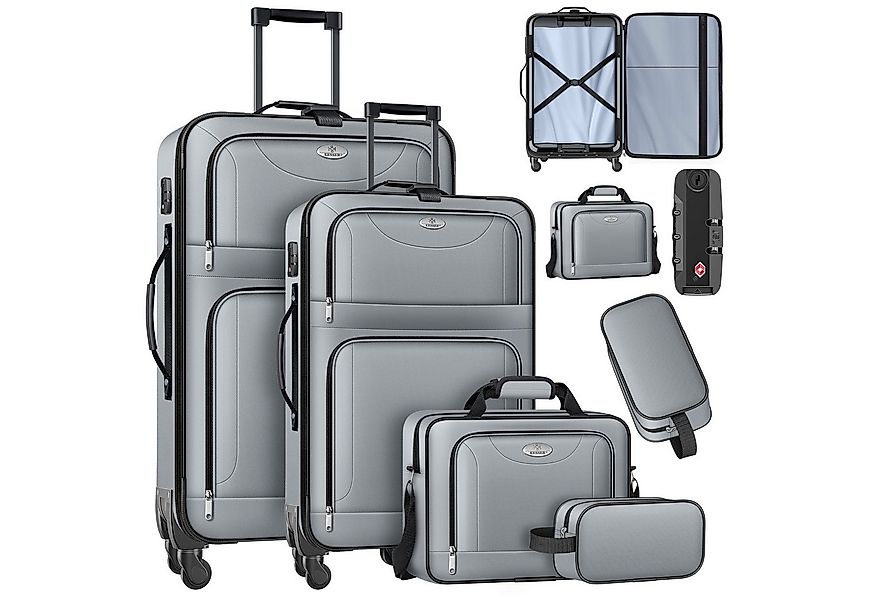 KESSER Kofferset, 4 Rollen, (Kosmetiktasche Handgepäck leichter Koffer & gr günstig online kaufen