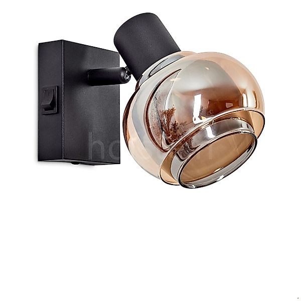 hofstein Wandleuchte moderne Wandlampe aus Metall/Glas günstig online kaufen