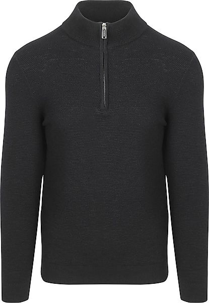 Profuomo Half Zip Pullover Structure Navy - Größe XL günstig online kaufen