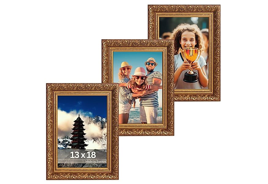 Victor (Zenith) Bilderrahmen Rubens, Bilderrahmen Set Braun Gold 13x18 cm, günstig online kaufen