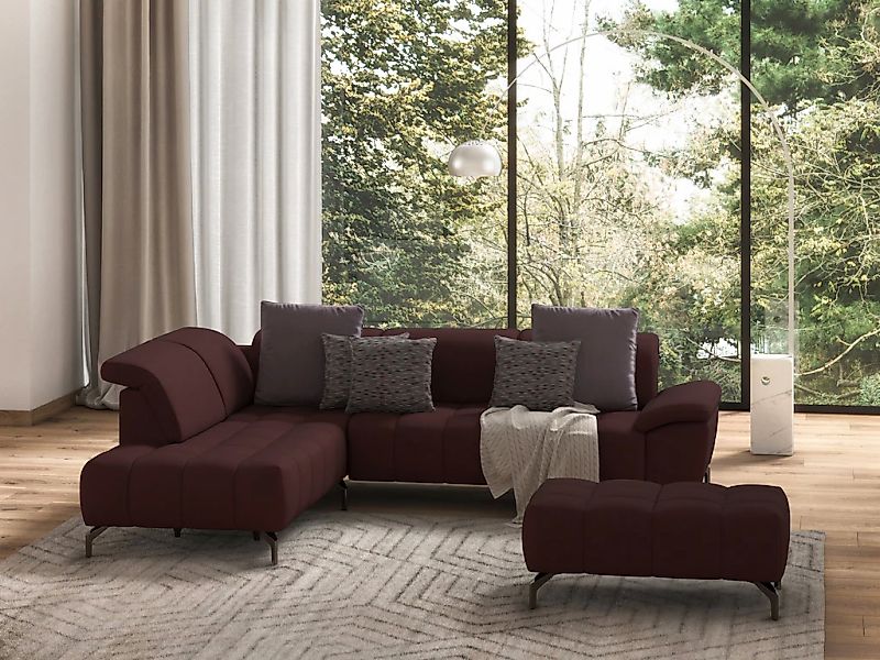sit&more Ecksofa »Cool L-Form«, wahlweise mit Kopfteilverstellung und Vorzi günstig online kaufen