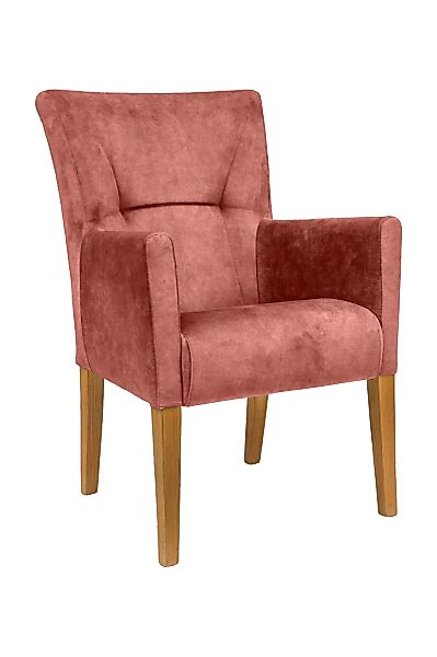 Home affaire Armlehnstuhl "King" () Esszimmerstuhl mit Knopfheftung günstig online kaufen