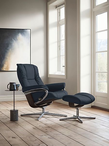 Stressless "Mayfair" Set, Relaxsessel mit Hocker, mit Hocker, mit Cross Bas günstig online kaufen
