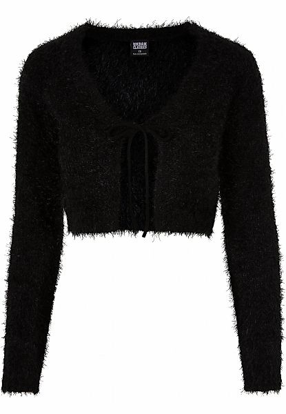 URBAN CLASSICS Strickjacke "Urban Classics Damen Ladies Tied Cropped Feathe günstig online kaufen