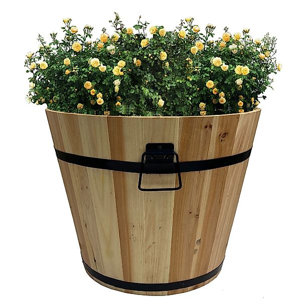 BURI Pflanzkübel Holz Pflanzkasten Kräuterbeet Blumentopf günstig online kaufen