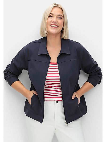 Sheego Kurzjacke Große Größen aus Bengalin, günstig online kaufen