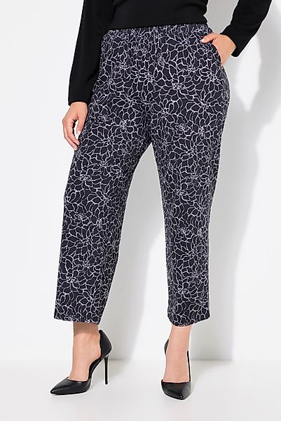 Ulla Popken Schlupfhose 7/8-Jerseyhose bedruckt weites günstig online kaufen