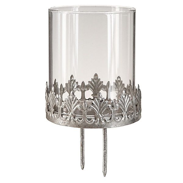 Viana Kerzenhalter Teelichthalter Vintage Antik Glas günstig online kaufen