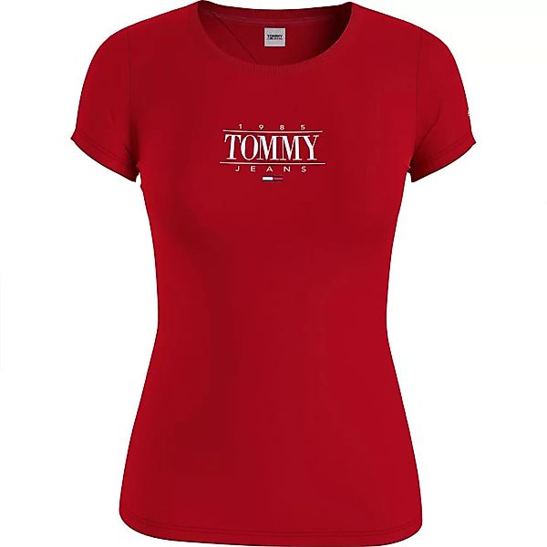 Tommy Jeans Skinny Essential Logo 1 T-shirt M Deep Crimson günstig online kaufen