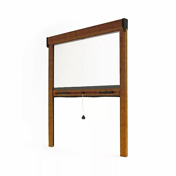 Avosdim Insektenschutzrollo Fenster & Tür Aluminium 125cm x 160cm Golden Oa günstig online kaufen