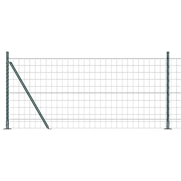vidaXL Zaun mit Pfosten Grün 1 x 25 m Stahl und PVC 3350859 günstig online kaufen