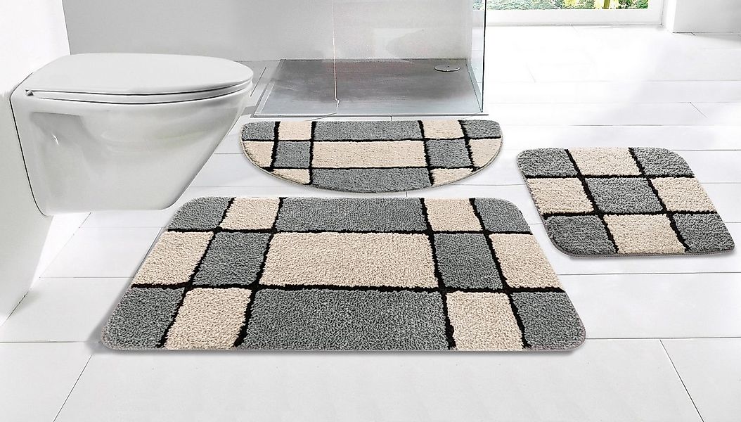 my home Badematte Melli, Höhe 16 mm, rutschhemmend beschichtet, fußbodenhei günstig online kaufen