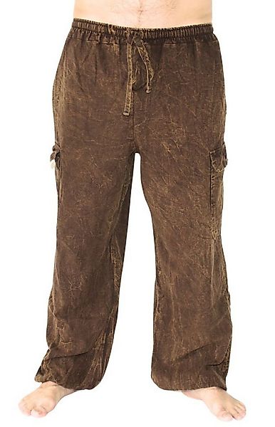 PANASIAM Cargohose weit geschnittene Cargohose aus 100% Baumwolle Baggy Hos günstig online kaufen
