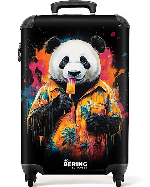NoBoringSuitcases.com© Hartschalen-Trolley Sommerpanda mit Eiscreme 55x35x2 günstig online kaufen