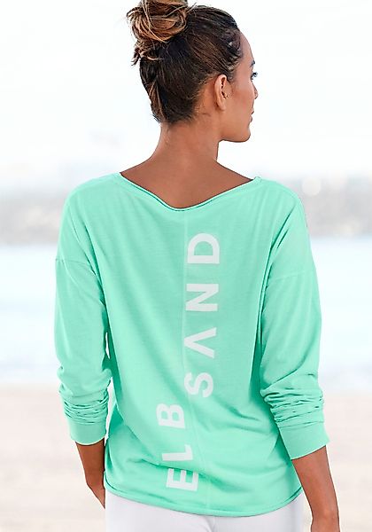 Elbsand Langarmshirt Raina mit Logoprint hinten, günstig online kaufen