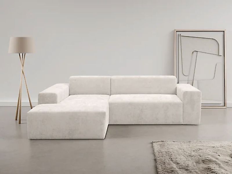 WERK2 Ecksofa "Zeus-L", Curvy Trend Ecksofa mit urbaner Optik günstig online kaufen