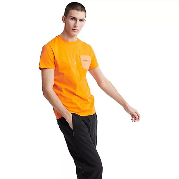 Superdry Urban Tech Nylon Pocket Kurzarm T-shirt S Orange günstig online kaufen