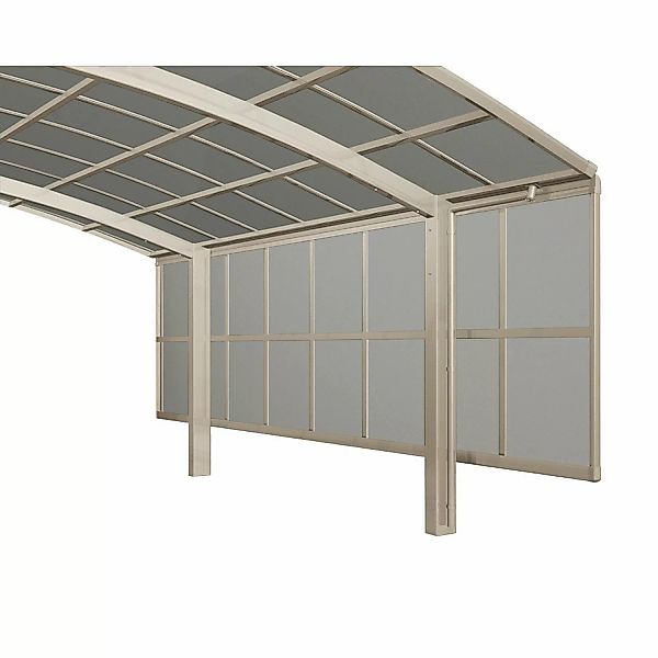 Ximax Carport Seitenwand 2 Module Edelstahl-Look 150 cm Sonderfertigung günstig online kaufen