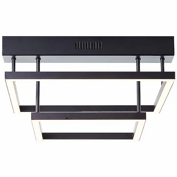 Brilliant Deckenleuchte »Ranut« 1 Stk. Warmweiß LED Deckenlampe 2flg schwar günstig online kaufen
