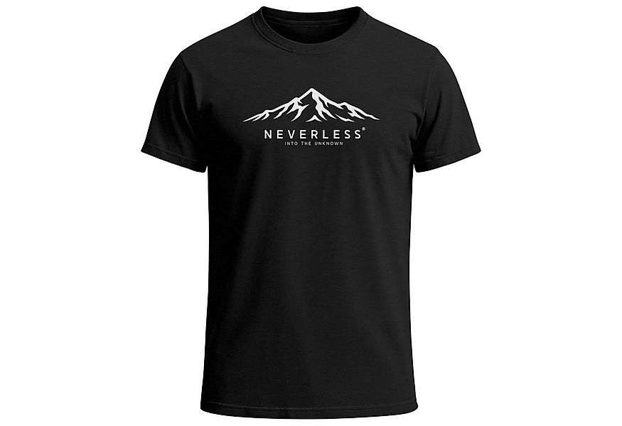 Neverless Print-Shirt Herren T-Shirt Mountain Graphic Print Adventure Desig günstig online kaufen