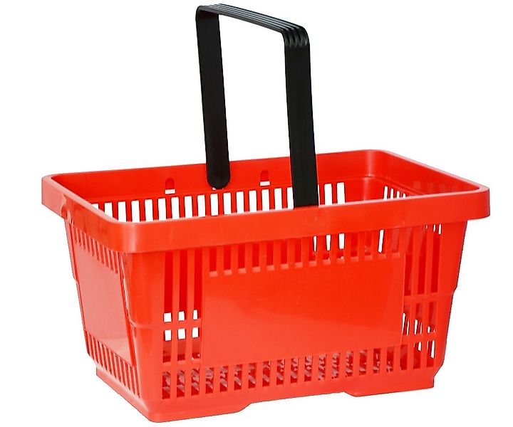 Systafex® Einkaufskorb Einkaufskorb Tragekorb Verkaufskorb mit Griff rot 22 günstig online kaufen