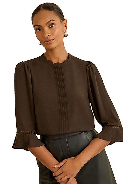 Love & Roses Langarmbluse Love & Roses Bluse mit 3/4-Trompetenärmeln Regula günstig online kaufen