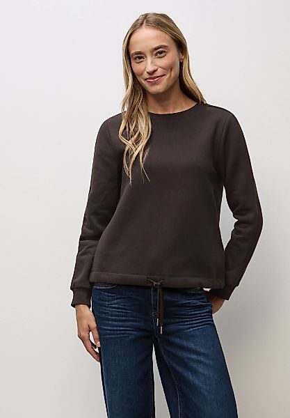 STREET ONE Sweatshirt mit Tunnelzug am Saum günstig online kaufen