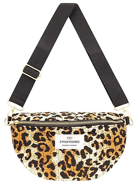 Zwillingsherz Tragetasche "Leo", Leoparden Muster, Reißverschluss, verstell günstig online kaufen