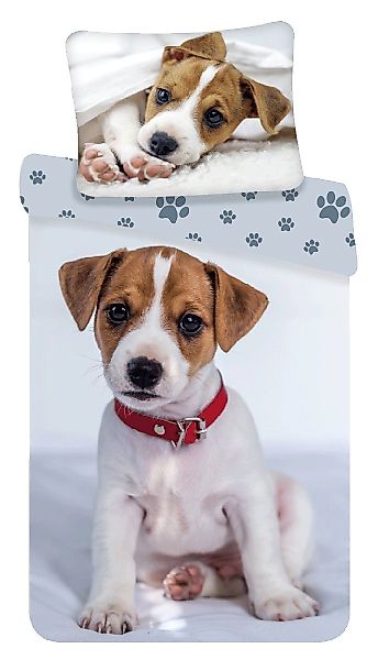 Jerry Fabrics Kinderbettwäsche Bettwäsche Bettbezug Hundewelpe günstig online kaufen