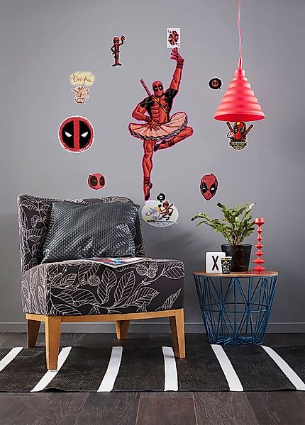 Komar Wandtattoo Deadpool Derppool Disney Deadpool Derppool B/L: ca. 50x70 günstig online kaufen