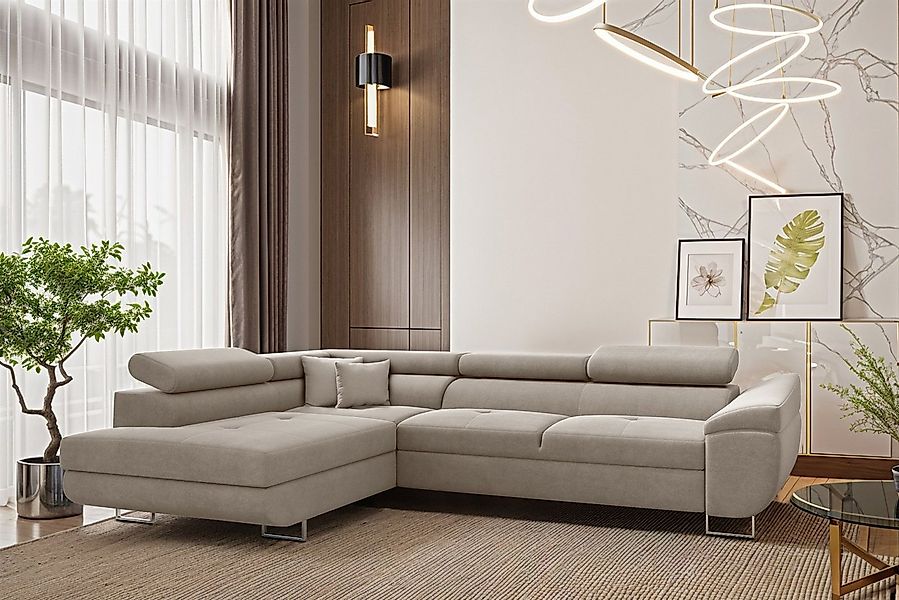 Fun Möbel Ecksofa Schlafsofa Sofa CARMELO günstig online kaufen