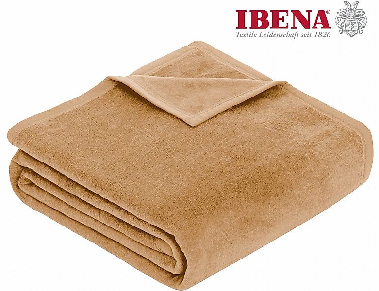 IBENA Wohndecke "Luxus" verschiedene Größen, unifarbenes Design, Kuscheldec günstig online kaufen