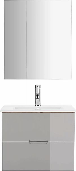 welltime Badmöbel-Set "Lund Badmöbel Set Badschrank Badezimmerset", (Komple günstig online kaufen