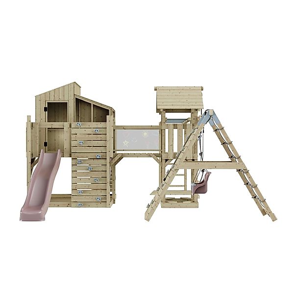 OutdoorToys Spielturm Tammo mit Babyschaukel Altrosa günstig online kaufen