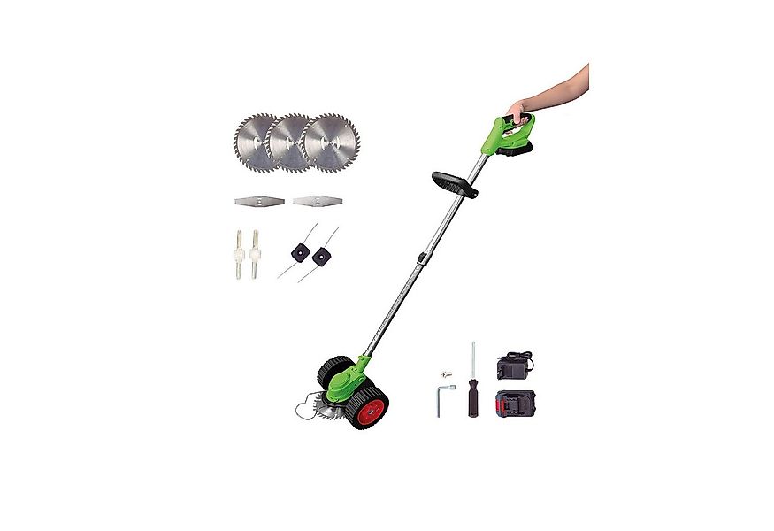 Genius Akku-Rasentrimmer Rotorazer 8in1 Gartengerät Akku Rasentrimmer Set 2 günstig online kaufen