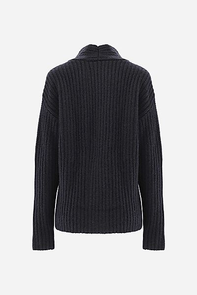 V-Ausschnitt-Pullover mit Zopfmuster günstig online kaufen