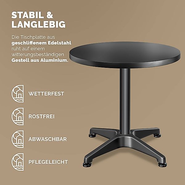 Casaria Stehtisch (2-St), Höhenverstellbar 70cm/115cm Hoch günstig online kaufen