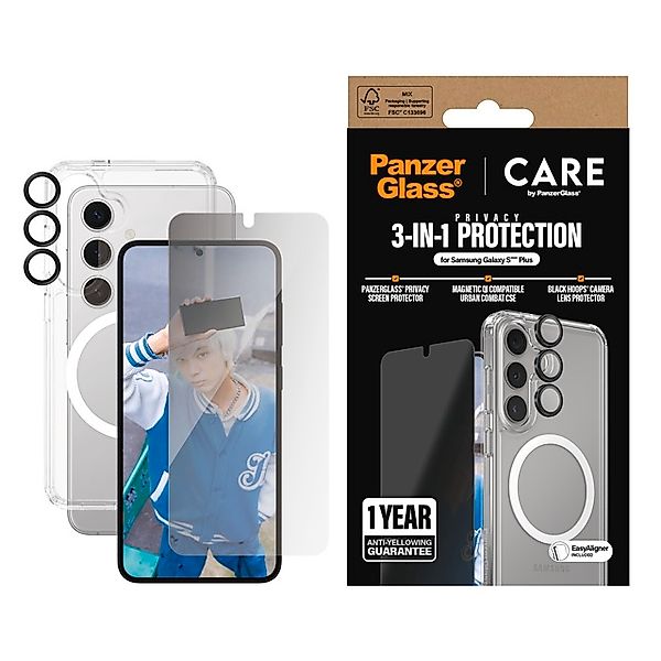 CARE by PanzerGlass Displayschutzglas »3-in-1 Privacy Protection Set« für S günstig online kaufen