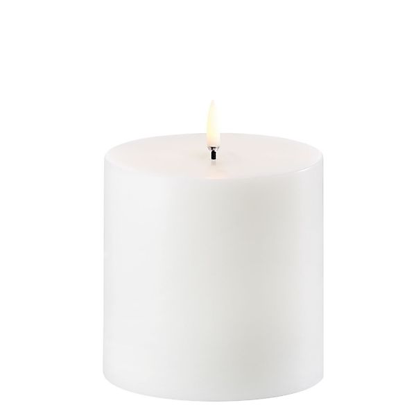 UYUNI Lighting LED-Kerze Echtwachs-Stumpenkerze Breit Nordic günstig online kaufen