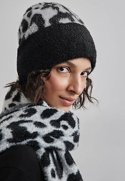 STREET ONE Strickmütze, mit Animal Print günstig online kaufen