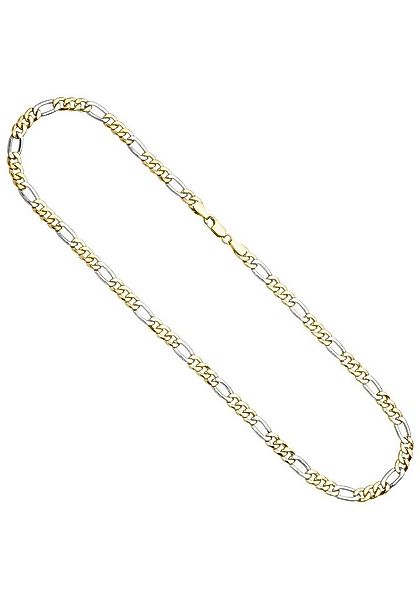 JOBO Goldkette, Figarokette 333 Gold bicolor 50 cm günstig online kaufen