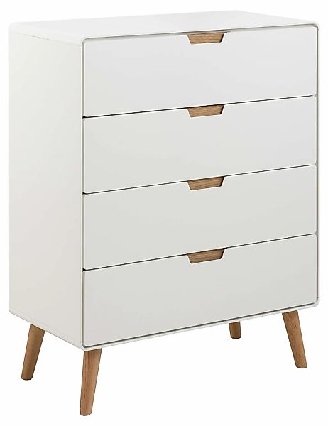 ACTONA GROUP Highboard "Lowell", 4 Schubladen mit Dämpfung, nordischer Stil günstig online kaufen